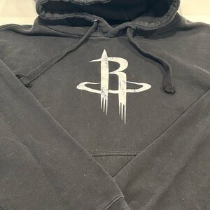 Houston Rockets Men’s Black Logo Hoodie, Size XL